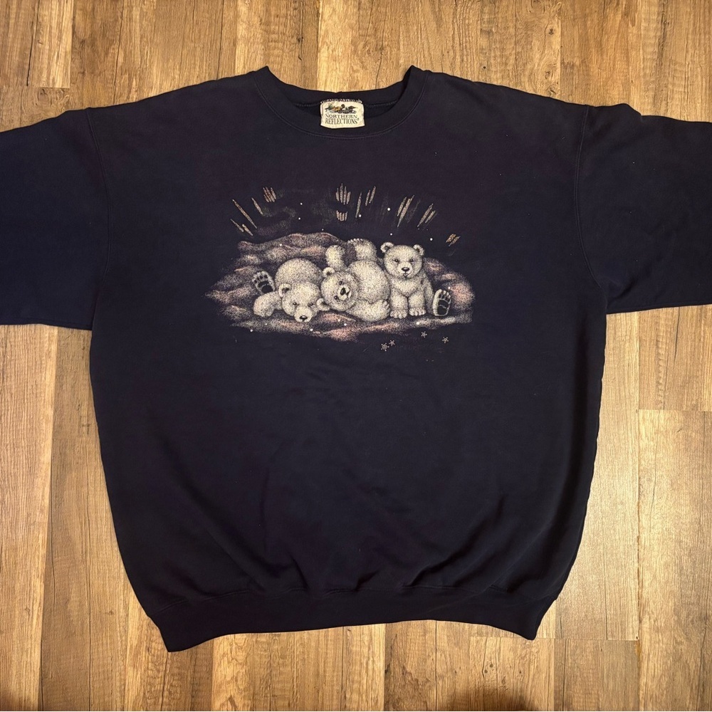 vintage northern reflections polar bear crewneck 🐻‍❄️
